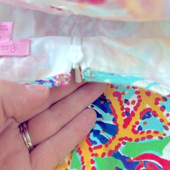 Lilly Pulitzer EMBER SHIFT DRESS Multi Fishing For Compliments - Picture 10 of 10